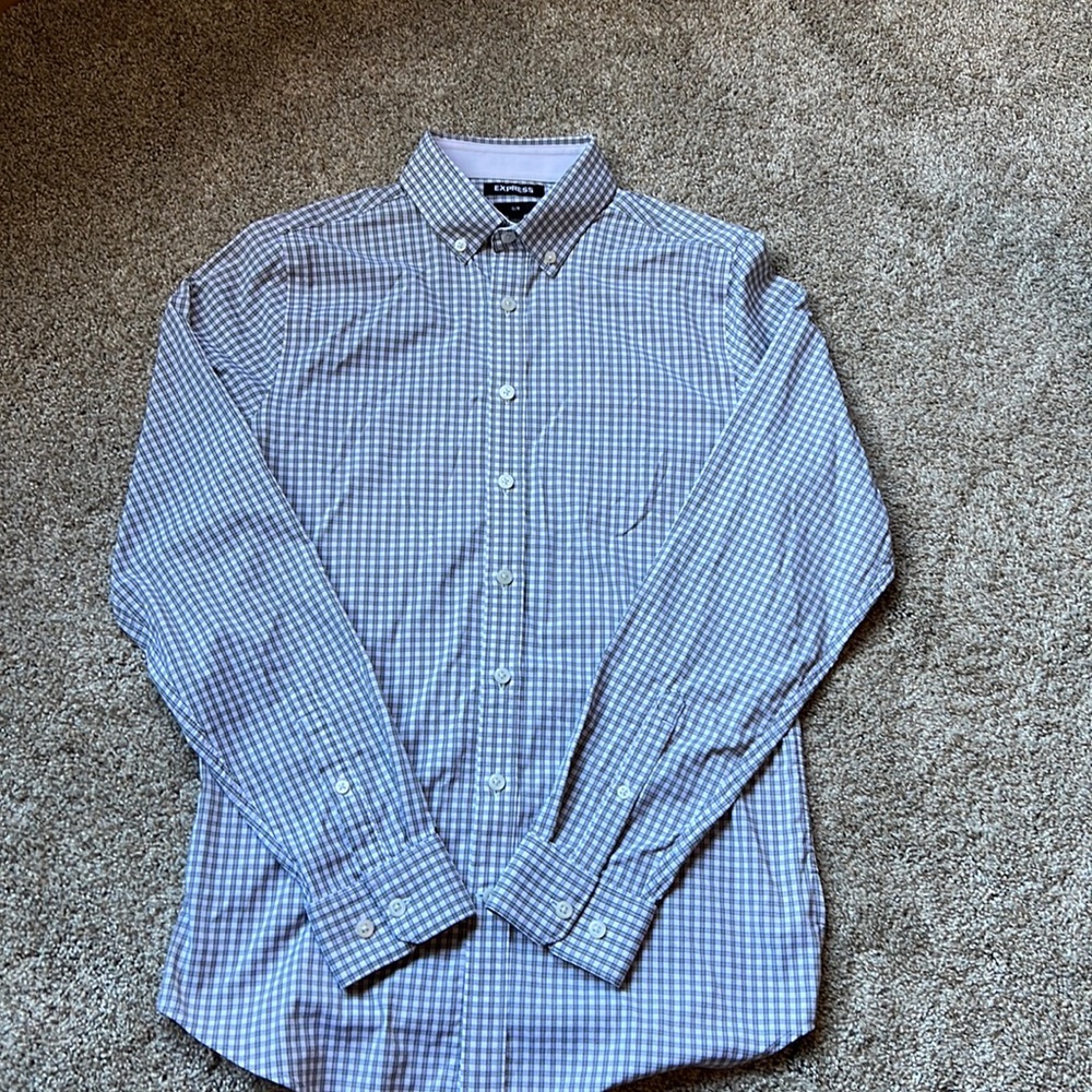 Men’s Express button-down shirt. Slim XS